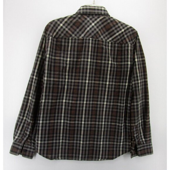 Armani Exchange Shirt Small AX Button Up Plaid Slim Fit Woven Cotton * - Picture 6 of 11